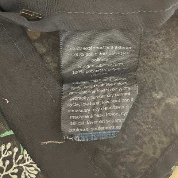 Tommy Hilfiger Women Top 2X Navy Floral Babydoll Cottagecore‎ Romantic Peasant - Picture 10 of 11